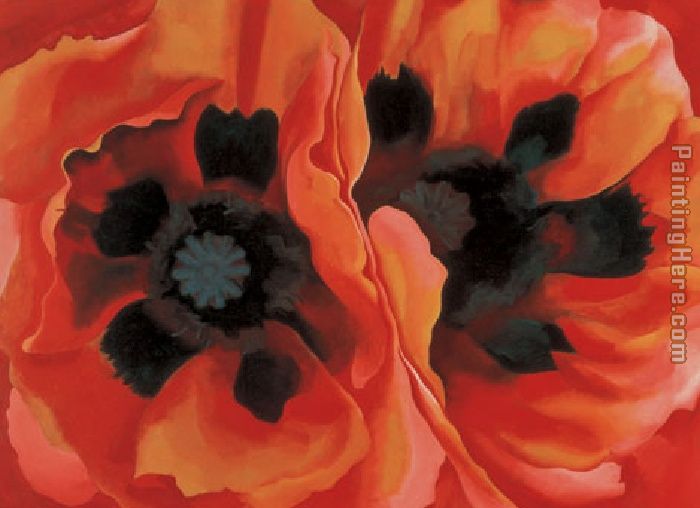 Oriental Poppies painting - Georgia O'Keeffe Oriental Poppies art painting